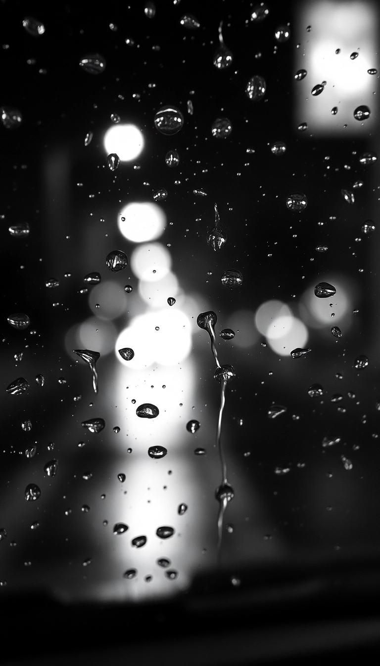 HD iPhone Night Car Rain Appealing Wallpaper Royalty-Free Stock Image